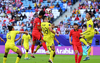 한국, 정우영 선제골…말레이시아에 전반 1-0 앞서 [아시안컵]