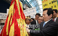 [포토]망원시장 방문한 정세균 위원장