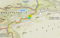 [상보] 중국 신장 내 키르기스스탄 접경지 규모 5.7 지진…사상자 보고 아직