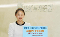 IBK투자證, 최고 54%(3년) 추구 원금비보장형 ELS 공모