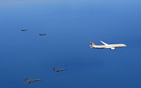 UAE 대통령 첫 국빈 방문...전투기 4대 호위비행