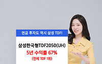 삼성운용 ‘삼성한국형2050(UH)’ 5년 수익률 63%…TDF 중 1위