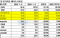 K-배터리, 1~5월 점유율 또 하락…북미 공급과잉 우려