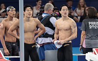 한국 남자 계영 800m 결승서 6위…'한국 수영' 희망을 봤다 [파리올림픽]