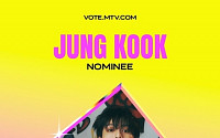 BTS 정국, 3년 연속 미국 MTV VMA 후보 올라