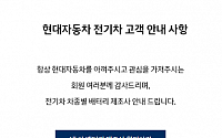 전기차 공포 잇따르자 현대차·제네시스, 전기차 배터리 제조사 공개