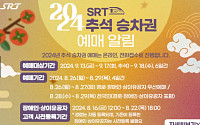 '2024 추석 승차권 예매' 오늘(29일) SRT 호남선·전라선 예매…방법은?