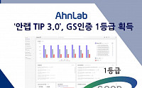 위협 인텔리전스 플랫폼 ‘안랩 TIP 3.0’, GS인증 1등급 획득