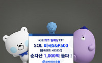 국내 최초 월배당 'SOL 미국S&P500', 순자산 1000억 돌파