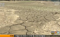 104년만의 최악 가뭄에 산정호수도 바닥 드러내