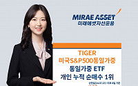 미래에셋 ‘TIGER 미국S&amp;P500동일가중 ETF’ 개인 누적 순매수 1위