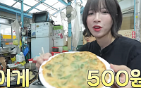 쯔양 '500원 부침개 먹방'…찜통 더위에도 먹은 양이 무려 '○○장'