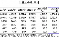 10월 외환보유액, 42억8000만 달러 감소…“강달러에 기타통화 환산액 줄어”