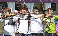 [런던올림픽]한국 양궁 대표팀 &quot;세계신기록을 쏴라!&quot;