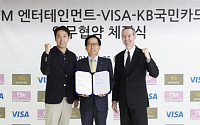 ‘소시 카드 나올까?’ 국민카드, SM·비자와 업무 제휴