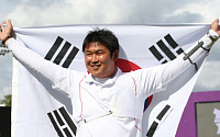 [런던올림픽]오진혁, 男 양궁 사상 첫 개인전 금메달 획득