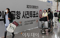인천공항에 설치된 사전투표소 [포토]