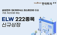 한국투자증권, ELW 222종목 신규 상장