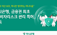 하나은행, 금융권 최초 '소비자리스크관리 특허' 취득