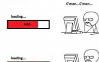 '컴퓨터 부수고 싶을 때, 로딩 100% 끝났더니 '다운'