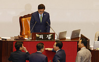 국민의힘, 상임위원장 선출 반대…본회의 퇴장 [포토]