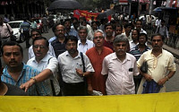 [포토] 인도 은행원 100만명 파업