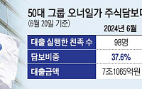 50대 그룹 오너일가 주식담보대출, 1년새 2.8조 급증