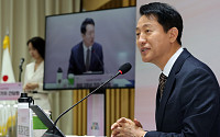 취임 3주년 기자간담회 가진 오세훈 서울시장 [포토]