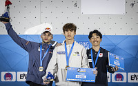 스포츠클라이밍 이도현, 월드컵 12차 대회 리드서 '생애 첫 금메달'