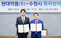 수원시-현대약품, 민선8기 16호 투자유치…“신약개발·일자리 동시 잡는다”