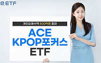 한투운용 ‘ACE KPOP포커스’ 연초 이후 개인 순매수 500억 돌파