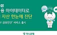 하나은행, 재무상태 점검하는 '하나 합 My금융진단' 서비스 출시