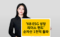 KB자산운용, ‘KB ESG 성장 리더스’ 펀드 순자산 1000억 돌파