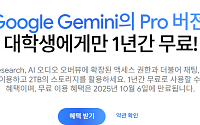 '제미나이 프로' 1년 무료 제공…구글, 한국 대학생 통해 AI 시장 확산 노린다