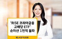 KB자산운용, ‘RISE 코리아금융고배당 ETF’ 순자산 1000억 돌파