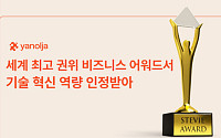 야놀자, 세계 최고 권위 비즈니스 어워드서 기술 혁신 역량 인정
