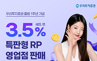 우리투자증권, 출범 1주년 기념 연 3.5% 특판형 RP 판매