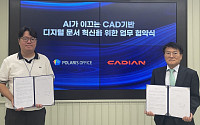폴라리스오피스, 캐디안과 공공 CAD 도메인 특화 AI 협업 맞손