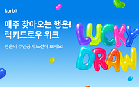 코빗, '럭키드로우 위크' 이벤트
