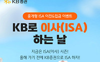 KB증권, '중개형 ISA 이전·입금 이벤트' 실시…이전 시 최대 100만 원 상품권 제공