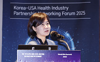 한·미 보건산업 협력 네트워킹 포럼, 주제발표하는 이행신 한국보건산업진흥원 산업진흥본부장 [포토]