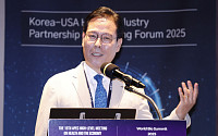 한·미 보건산업 협력 네트워킹 포럼, 주제발표하는 정윤택 제약산업전략연구원장 [포토]