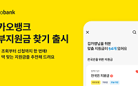 카카오뱅크, ‘정부지원금 찾기’ 서비스 출시