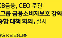 KB금융, '소비자보호 강화' 대책 회의…전 계열사 CCO 참여