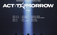 투모로우바이투게더, 아시아 투어 일정 확정⋯타이베이 돔 첫 입성
