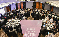 여성 금융인 국제 콘퍼런스, 환영사 듣는 참석자들 [포토]