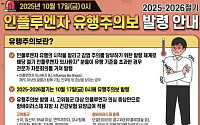 “작년보다 두 달 빠르다” 독감 유행주의보 발령