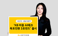 1·2호 목표수익률 조기 달성…KB운용, ‘KB 미중 AI테크 목표전환 3호펀드’ 출시