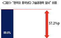 “대륙의 실수는 옛말”…韓 기업 57%, 15년 새 中 기술에 따라잡혀