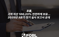 포블, 보유 자산 고객 예치금 초과…80% 이상 콜드월렛 보관